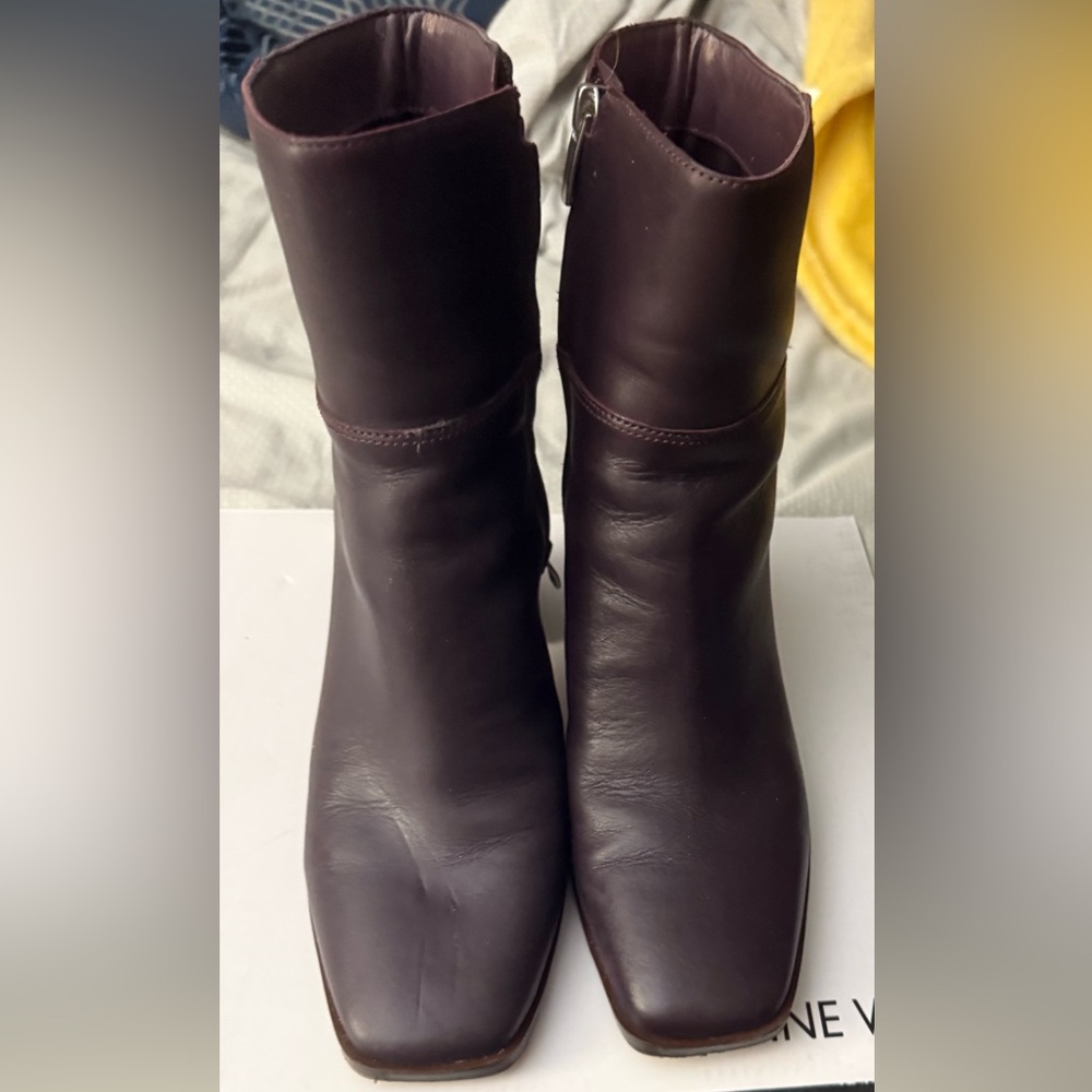 Nine West Dither Leather Ankle Boots